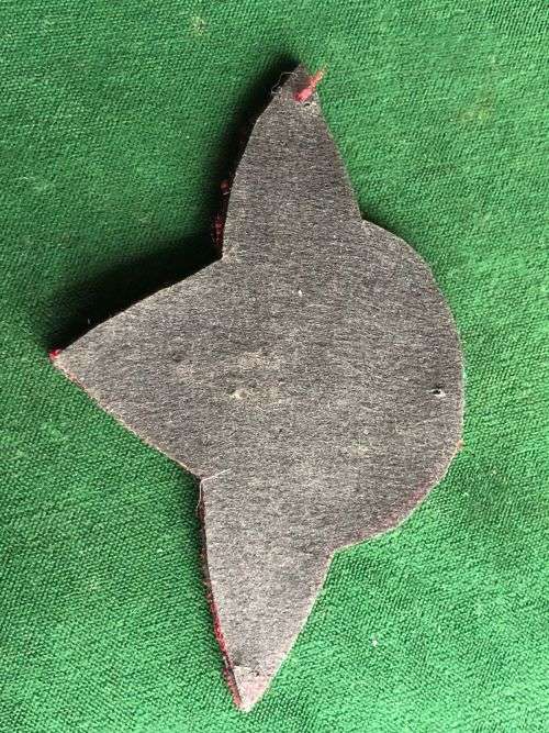 1 PARA BATTALION BERET BADGE OFFICERS-WORN FROM 1980`S-LUREX EMBROIDERED