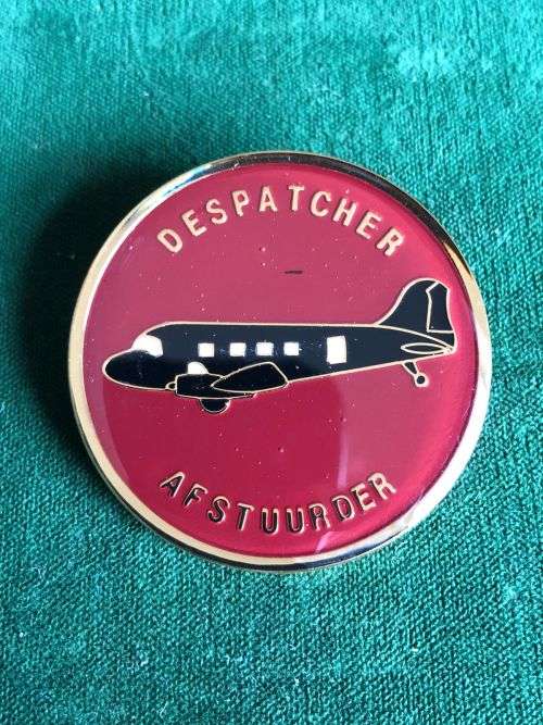 44 PARACHUTE BRIGADE DISPATCHER BADGE- 2 PINS