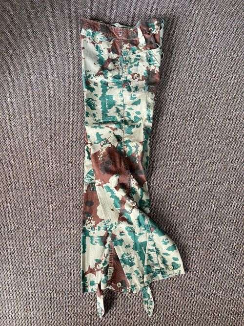 VERY FIRST PATTERN POLICE TASK FORCE CAMO TROUSERS-SIZE 32 -PIPE LENGTH 73 CM