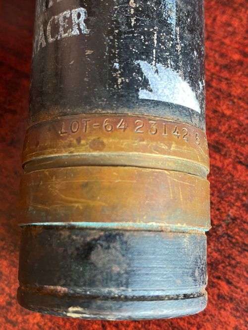 37MM TRACER PROJECTILE -DIAMETER AT THE BOTTOM 37 MM-HEIGHT 125 MM