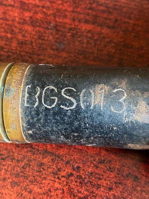 37MM TRACER PROJECTILE -DIAMETER AT THE BOTTOM 37 MM-HEIGHT 125 MM