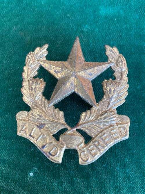 REGIMENT BOTHA METAL CAP BADGE-WORN FROM 1962-SCREW LUGS REPLACED