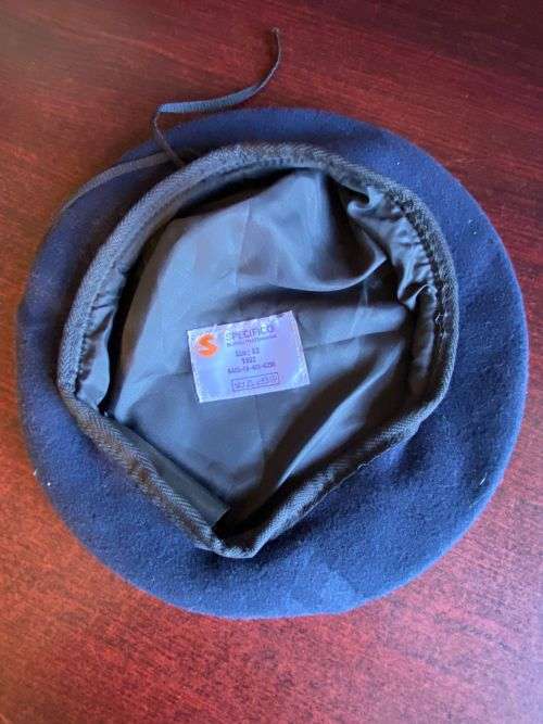 SA ARMY BERET-DATED 1992-SIZE 62-DARK BLUE- VERY GOOD CONDITION