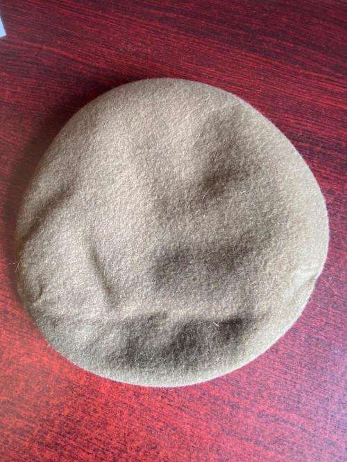 ARMY GYMNASIUM BERET-WORN POST 1976-SIZE 58