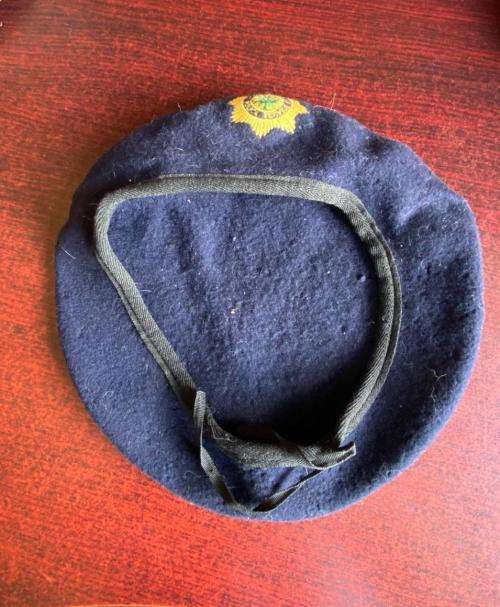 SA POLICE BERET-INSIDE RING MEASURES 51 CM