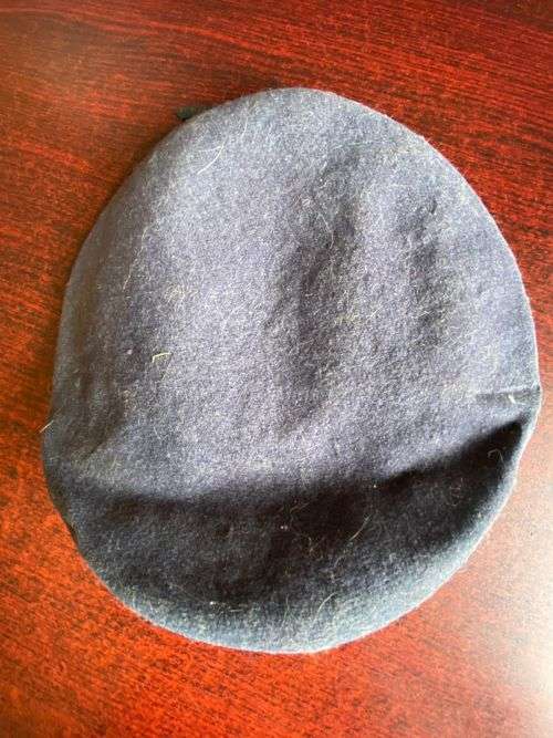 DARK BLUE SA ARMY BERET-INSIDE RING MEASURES 52 CM