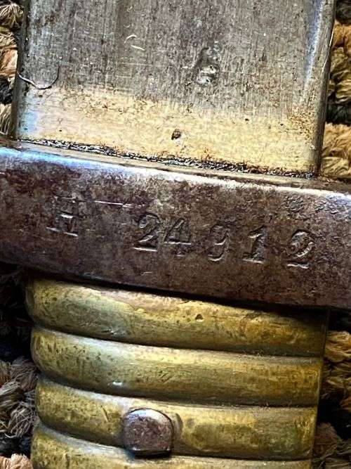 FRENCH YATAGHAN-BLADED 1866 BAYONET WITH METAL SCABBARD-OVERALL LENGTH 69,5 CM