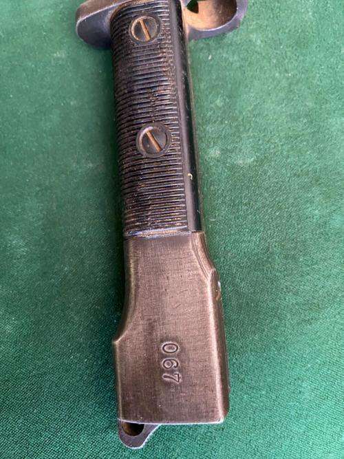 FN FAL RIFLE BAYONET WITH NO SCABBARD-OVERALL LENGTH 314 MM