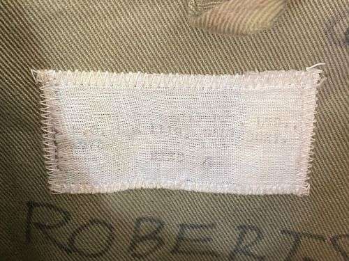 RHODESIAN CAMO OFFICERS MODIFIED JACKET-SIZE MEDIUM TO LARGE-MEASURES 56 CM ARMPIT TO ARMPIT-NAMED A