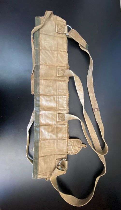 VINTAGE AND AUTHENTIC CHICOM CHEST RIG WITH 10 POUCHES,BATTLE WORN AND FROM A FORMER RHODESIAN SOL