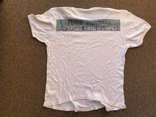 ORIGINAL RHODESIAN COMBAT USED-T-SHIRT-SIZE MEDIUM TO LARGE