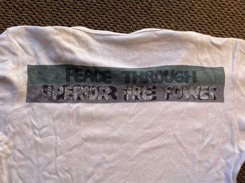 ORIGINAL RHODESIAN COMBAT USED-T-SHIRT-SIZE MEDIUM TO LARGE