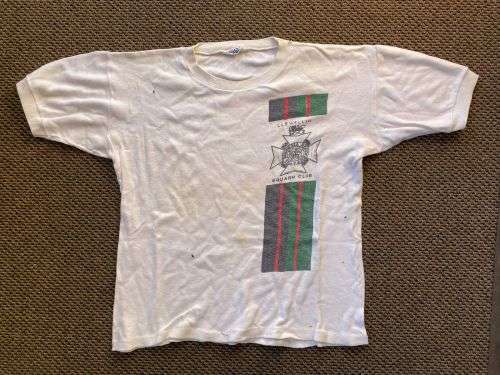 RHODESIA ORIGINAL,COMBAT WORN T-SHIRT-SIZE LARGE-MAKERS LABEL NORTELL