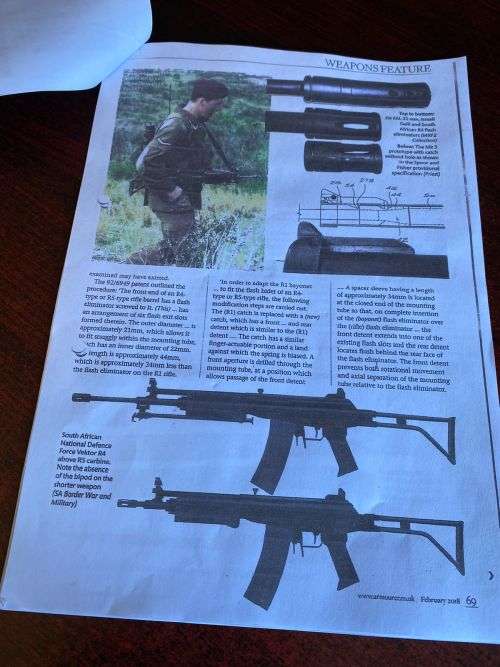 VERY RARE R4 PROTOTYPE BAYONET WITH BLOCKED GAS PARTS-ONLY 920 OF THEM WERE COMPLETED-A FULL 9 PAGE