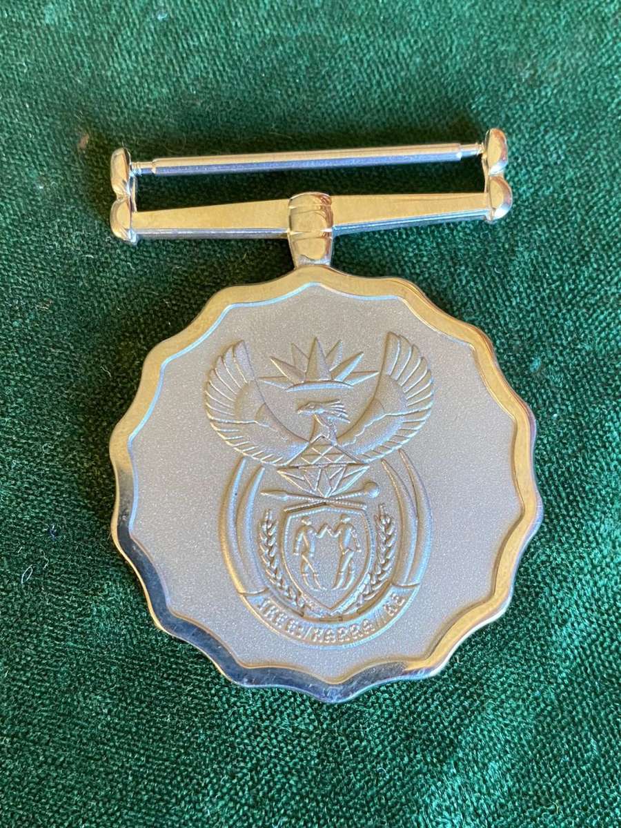 SANDF 10 YEAR LONG SERVICE MEDAL- FULL SIZE -NO RIBBON