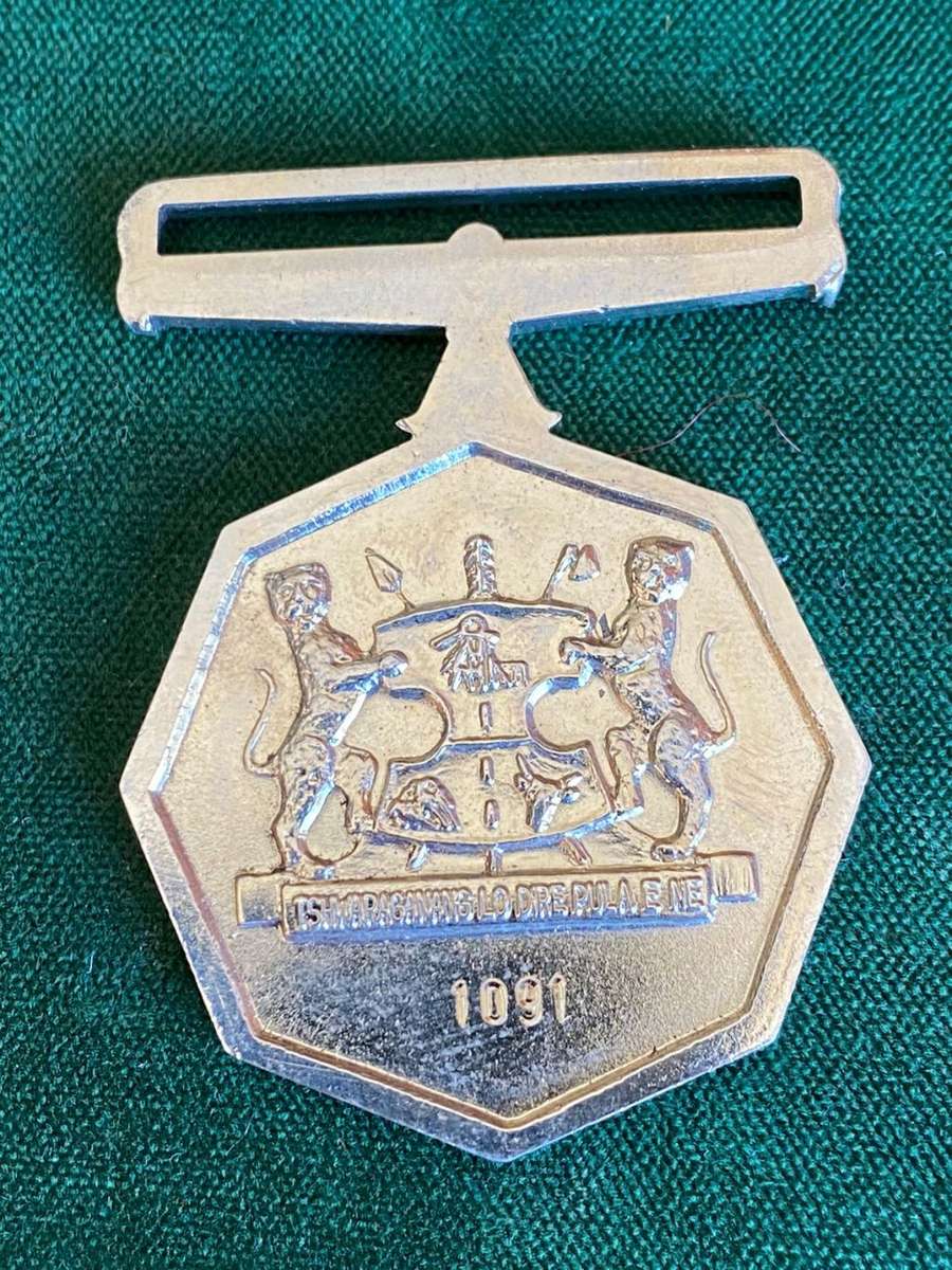 FULL SIZE BOPHUTHATSWANA NKWE MEDAL-OPERATIONAL SERVICE MEDAL AND FOR SUPPRESSION OF TERRORISM-NO RI