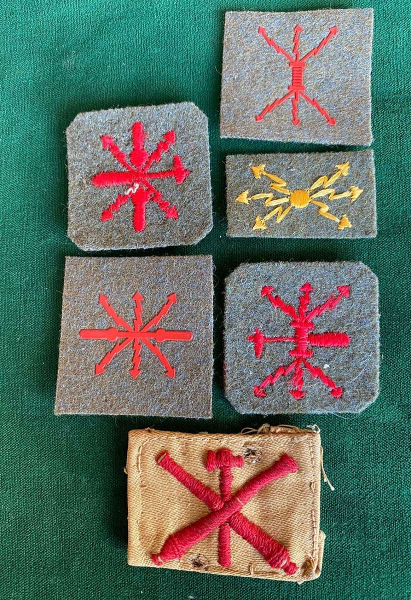 ITALIAN WW2 CLOTH PATCHES -6 SOLD TOGETHER