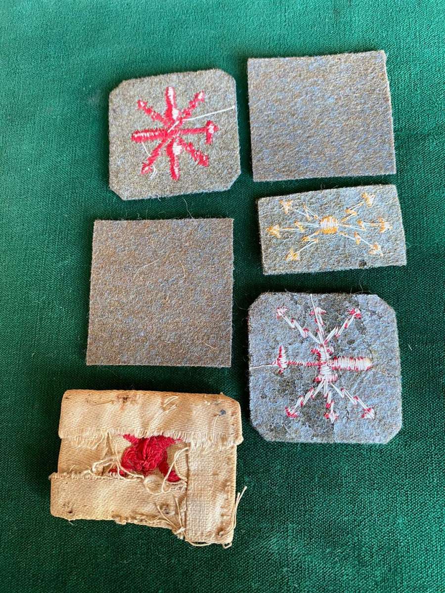 ITALIAN WW2 CLOTH PATCHES -6 SOLD TOGETHER