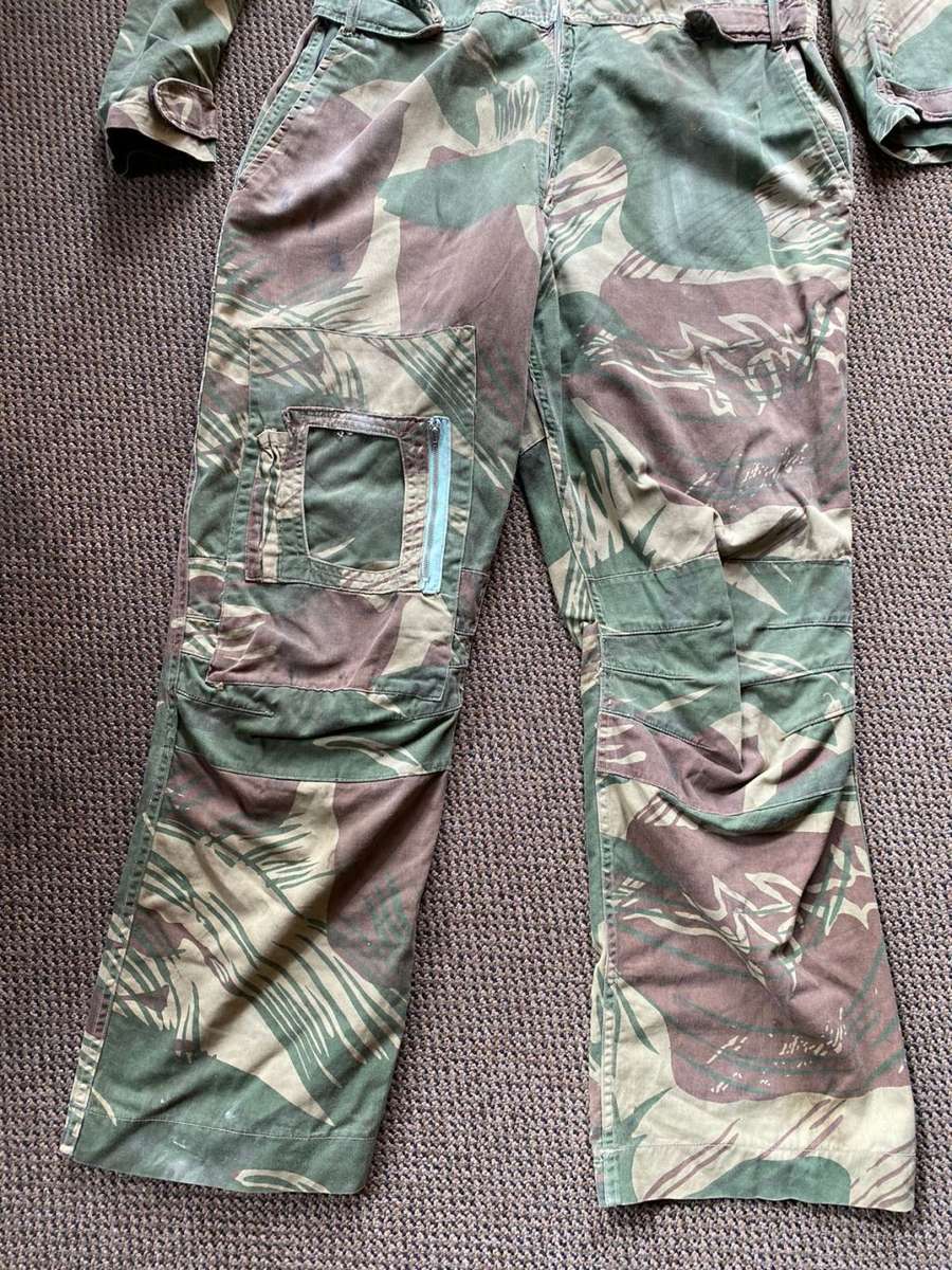 RHODESIAN HELICOPTER PILOTS OVERALL WITH PARATROOPER WING-WORN 1960`S-1980-FIRST ONE I EVER HAD WITH
