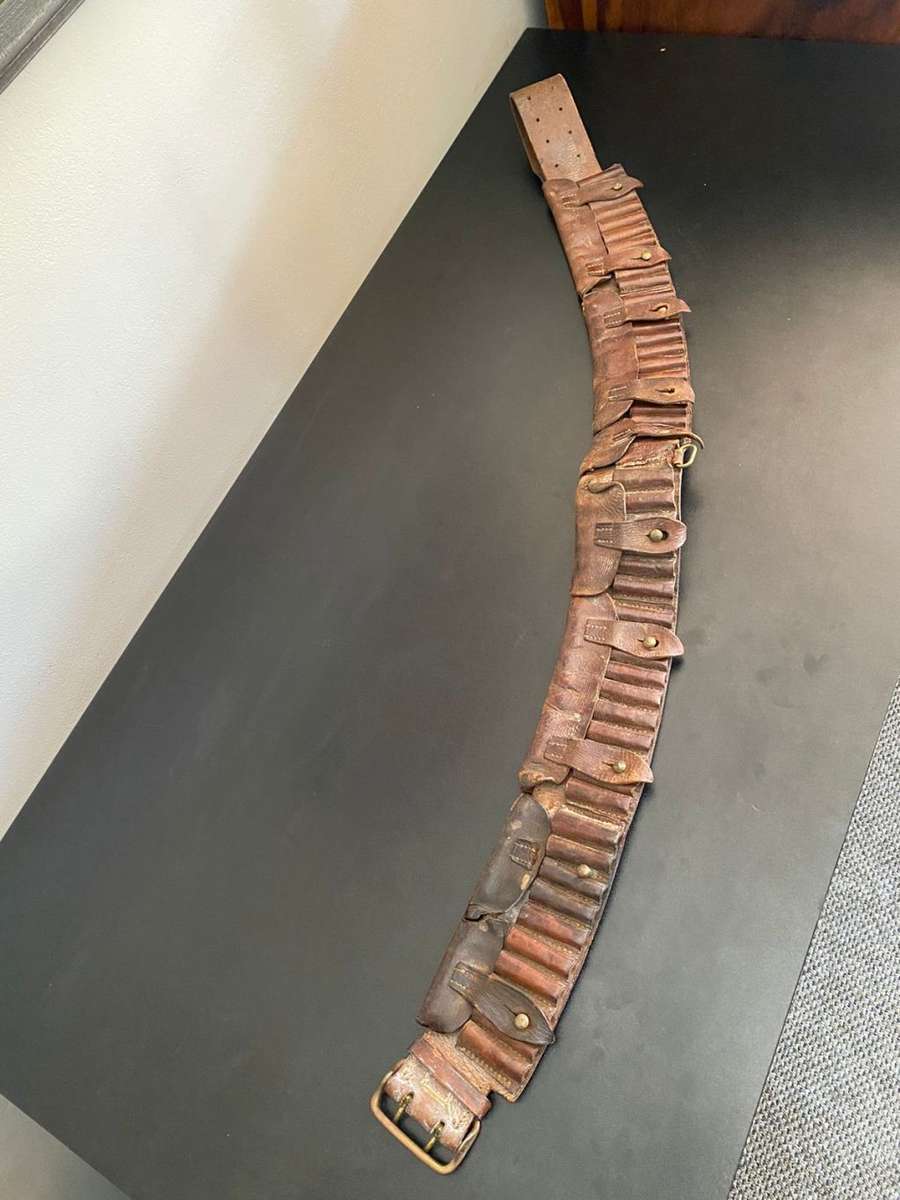 BOER WAR .303 T POCKET BANDOLIER-TOTAL LENGTH 116CM
