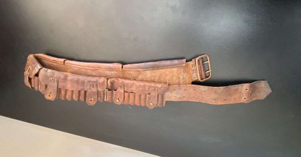 BOER WAR .303 T POCKET BANDOLIER-TOTAL LENGTH 116CM