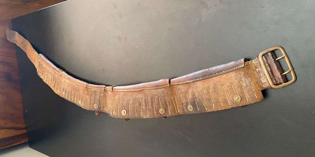 BOER WAR .303 T POCKET BANDOLIER-TOTAL LENGTH 116CM
