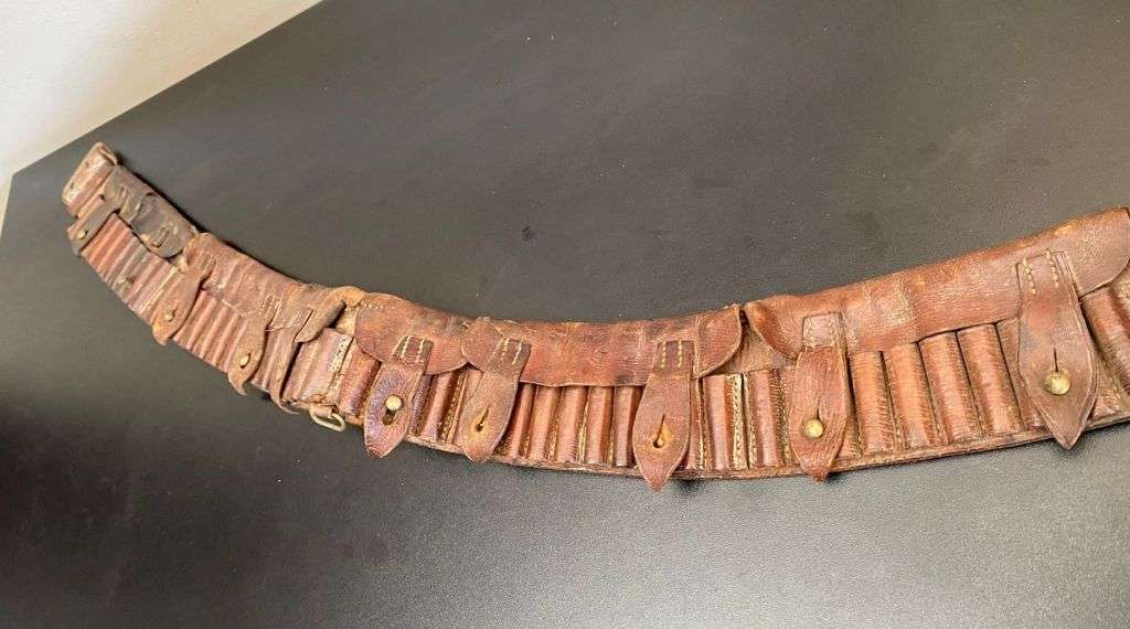 BOER WAR .303 T POCKET BANDOLIER-TOTAL LENGTH 116CM