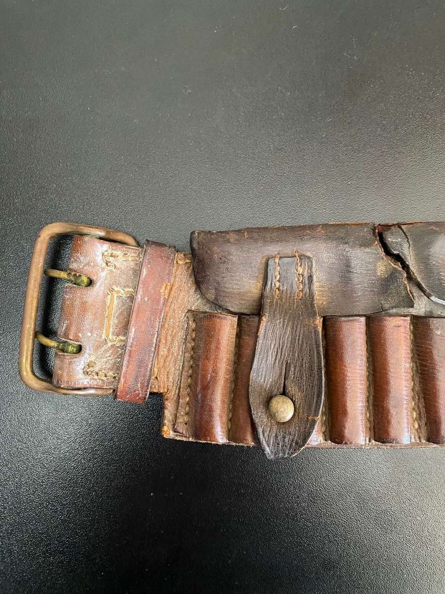 BOER WAR .303 T POCKET BANDOLIER-TOTAL LENGTH 116CM