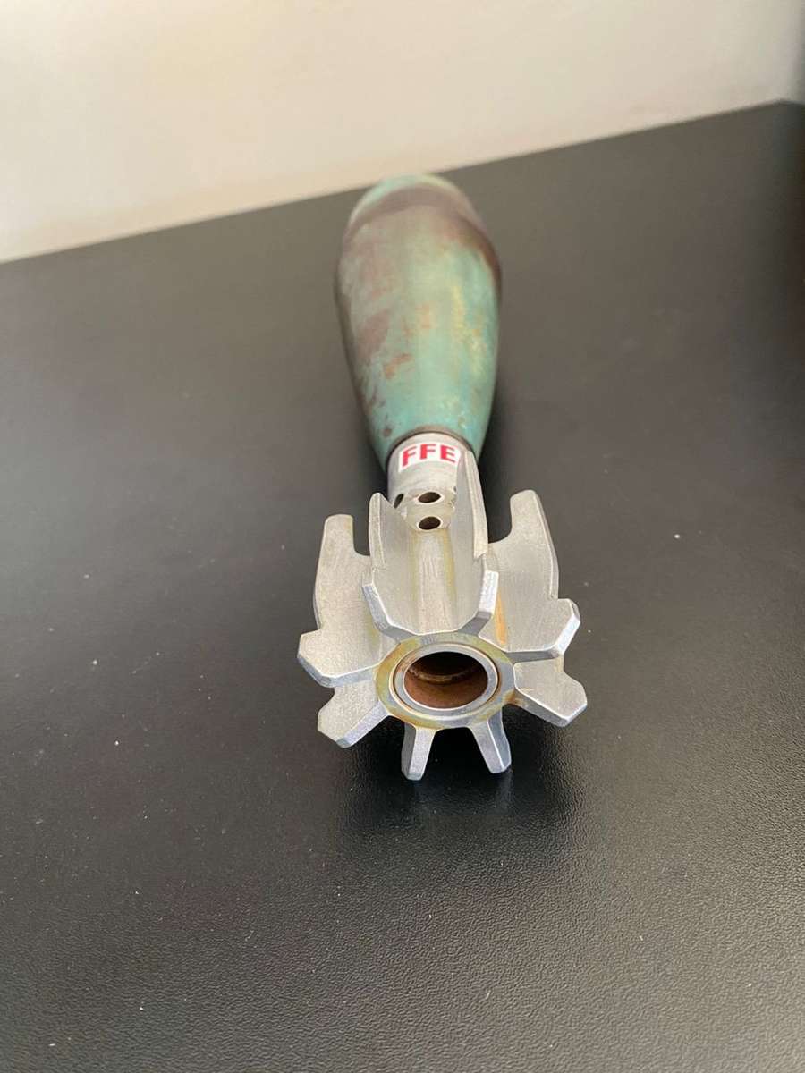 SADF BORDER WAR PERIOD 60MM PRACTICE MORTAR-DEACTIVED /FFE-TOTAL LENGTH 31 CM