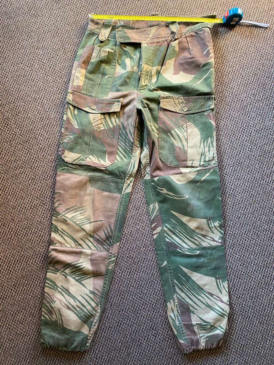Rhodesian camo trousers, size at least 34, pipe length 78cm