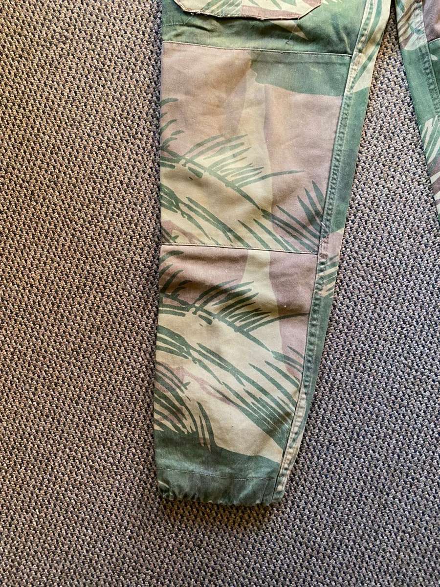 Rhodesian camo trousers, size at least 34, pipe length 78cm