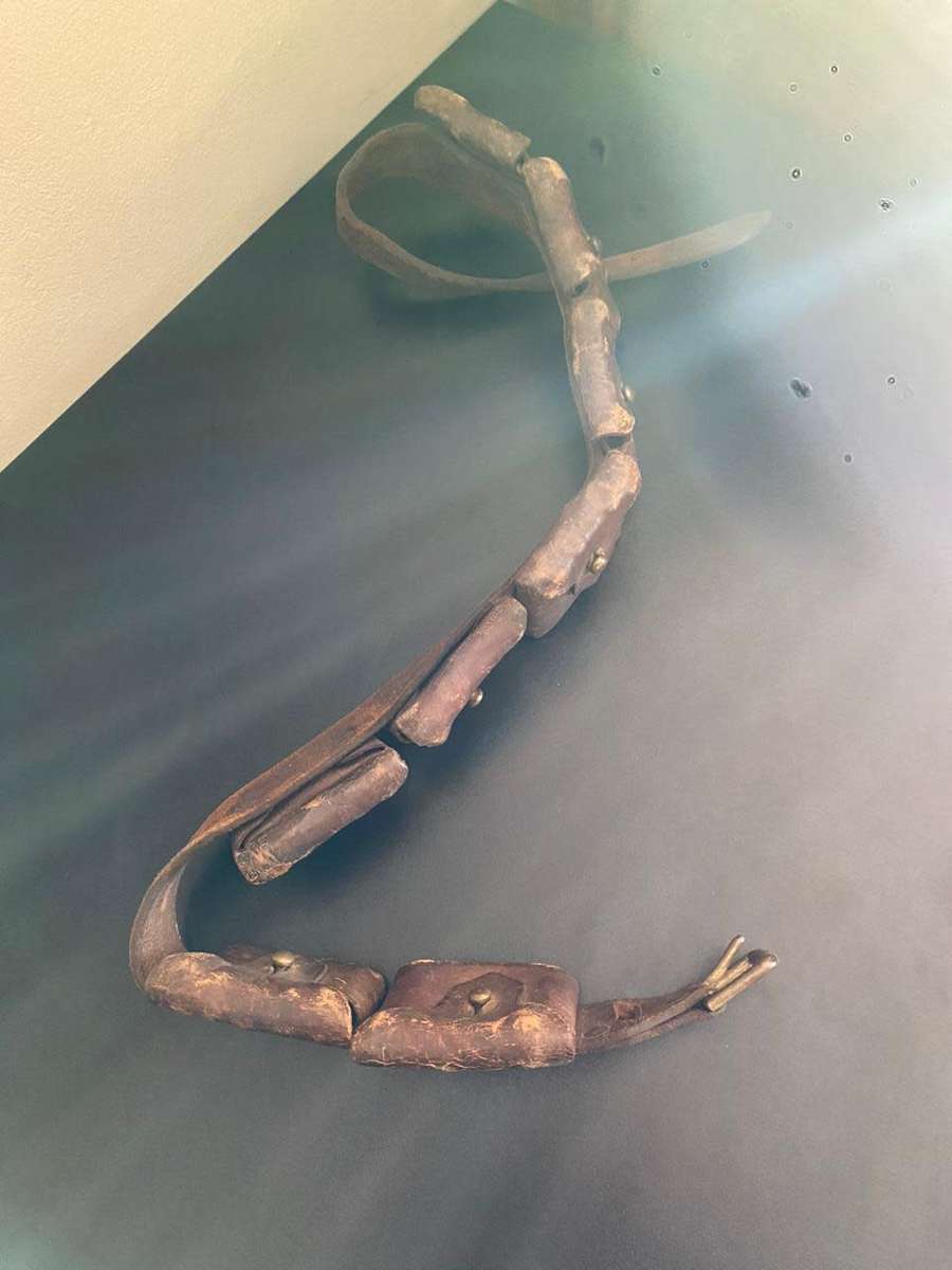 BOER WAR 8 POUCH MAUSER BANDOLIER-OVERALL LENGTH 112CM-STILL GOOD CONDITION-CONSIDERING AGE