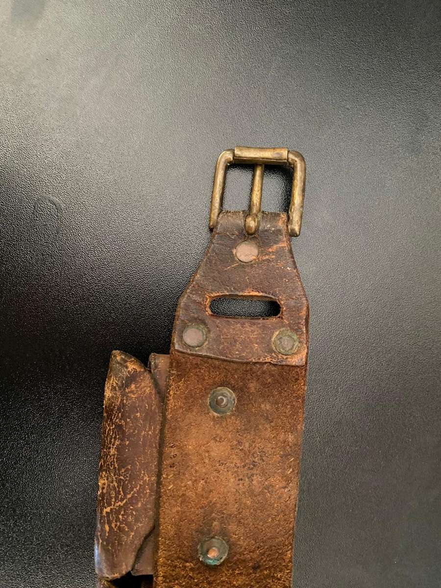 BOER WAR 8 POUCH MAUSER BANDOLIER-OVERALL LENGTH 112CM-STILL GOOD CONDITION-CONSIDERING AGE
