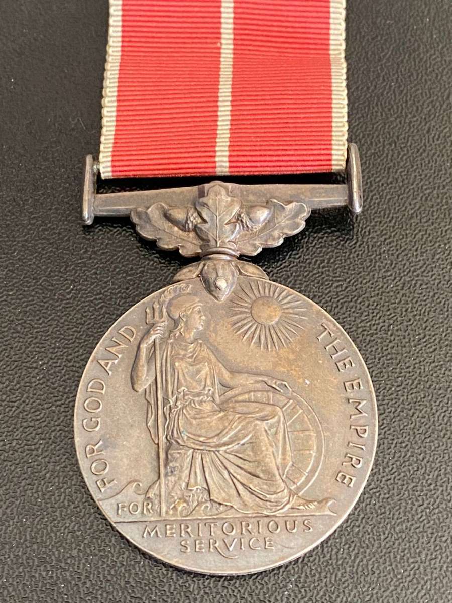 FULL SIZE BRITISH EMPIRE MEDAL-EXTREMELY RARE AND THIS ONE AWARDED TO A SOUTH AFRICAN 133H2 SGT. JOH