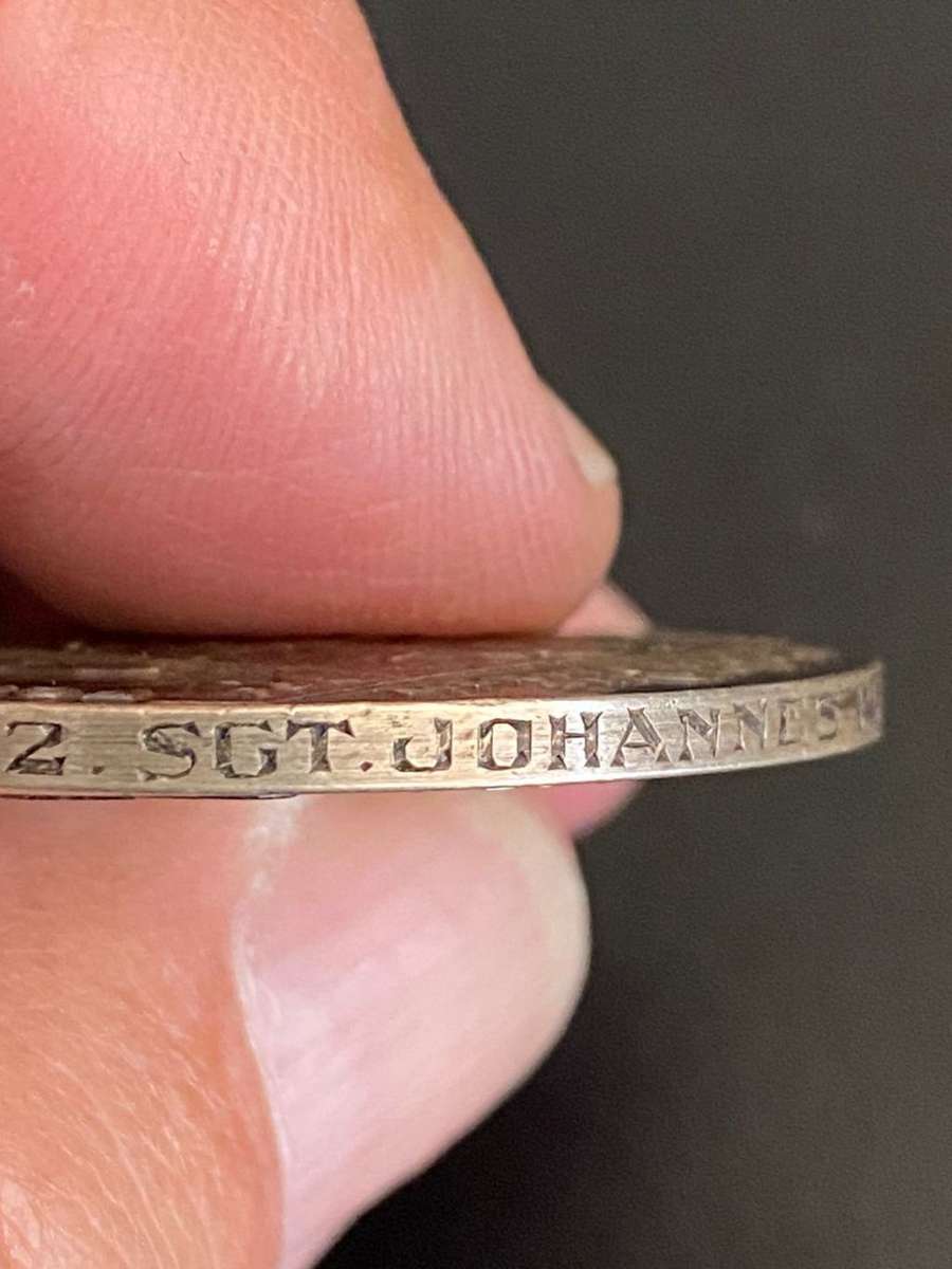 FULL SIZE BRITISH EMPIRE MEDAL-EXTREMELY RARE AND THIS ONE AWARDED TO A SOUTH AFRICAN 133H2 SGT. JOH