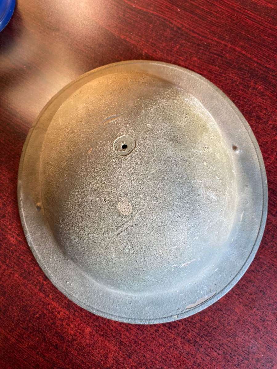 BRITISH WW2 HELMET-GOOD WITH CHIN STRAP