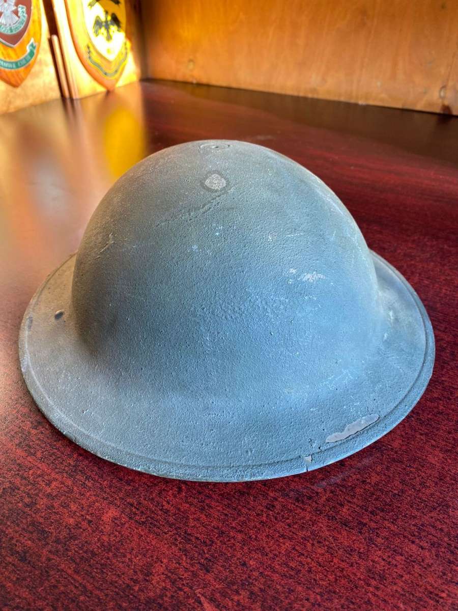 BRITISH WW2 HELMET-GOOD WITH CHIN STRAP