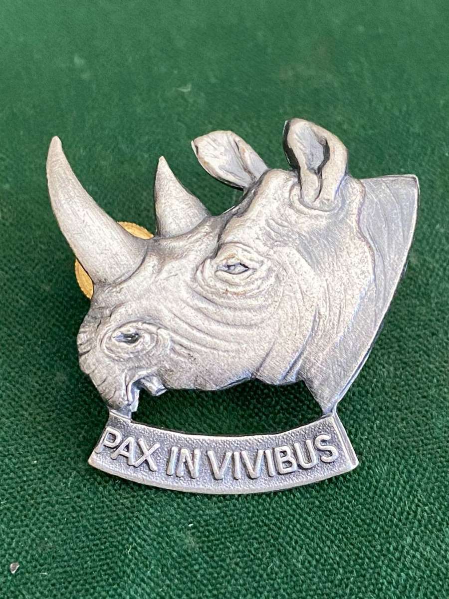 SWA 101 BATTALION OXIDISED SILVER CAP BADGE-2X SCREW LUGS