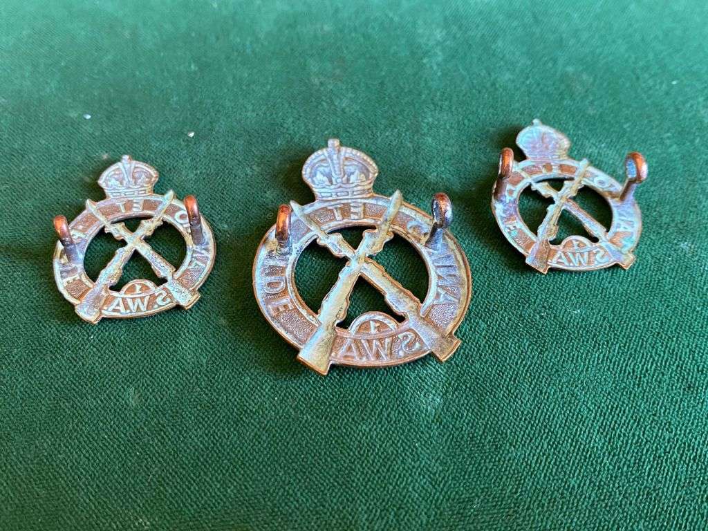 1 SWA INFANTRY BATTALION CAP AND COLLARS-WORN 1940-1945