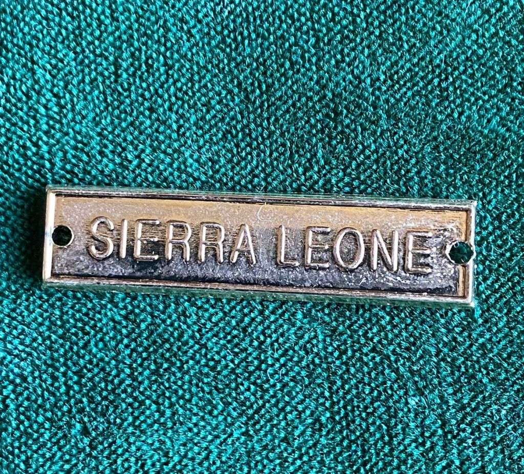 NAMIBIAN POLICE CAMPAIGN MEDAL CLASP -FULL SIZE FOR SIERRA LEONE