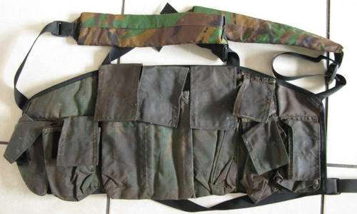 32 BATTALION SUMMER CAMO NIEMOLLER TYPE CHEST WEBBING.