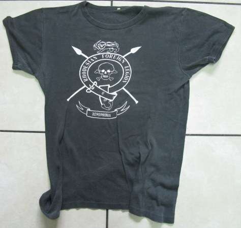 RHODESIAN FOREIGN LEGION T-SHIRT.  BUSHWAR PERIOD ITEM.  SIZE MEDUIM.