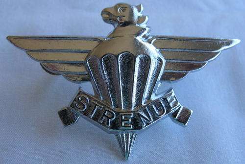 PARA - 3 PARA BN BERET BADGE WORN 1979-1985.  LUGS INTACT