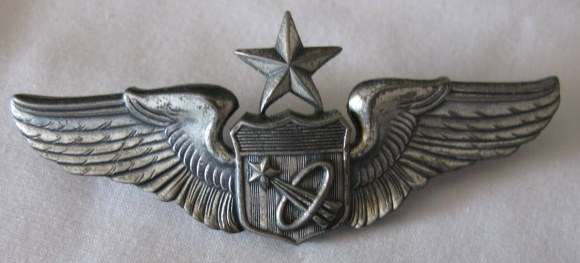 US SENIOR PILOT / ASTRONAUT WING - ORIGINAL - 2 PINS.