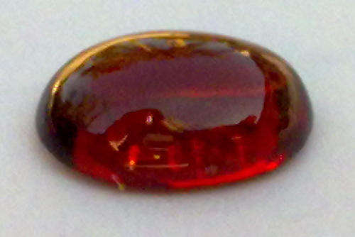*** DAZZLING NATURAL ORANGE RED GARNET CABOCHON - 0.70 CT ***