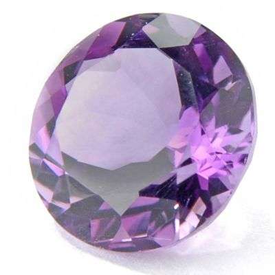 MAGNIFICENT NATURAL BLUISH PURPLE BRILLIANT ROUND AMETHYST - 3.47 CT - VS1
