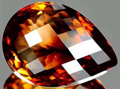 27.13 CT TOP GRADE NATURAL UNHEATED IMPERIAL TOPAZ - STRONG ORANGISH (REDDISH) BROWN - VVS - R67 860