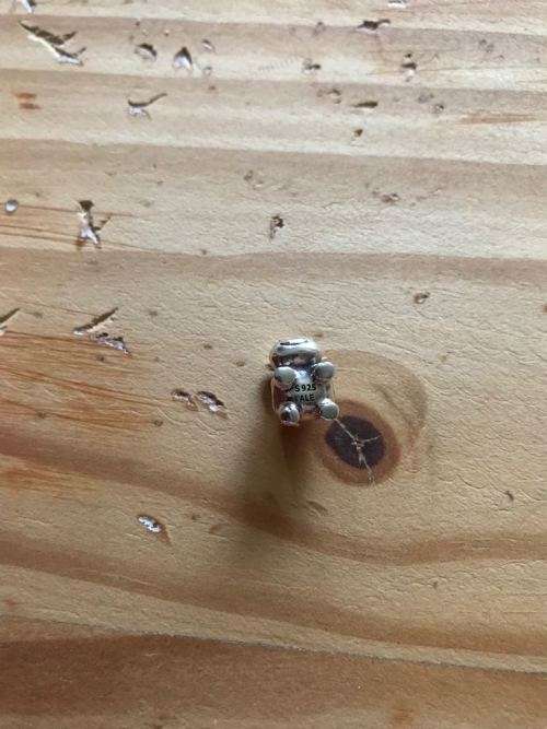 Silver cow pandora charm