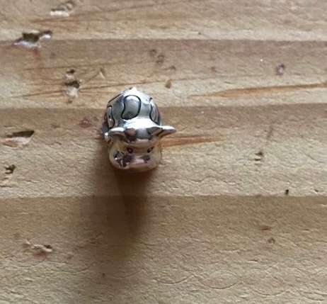 Silver cow pandora charm