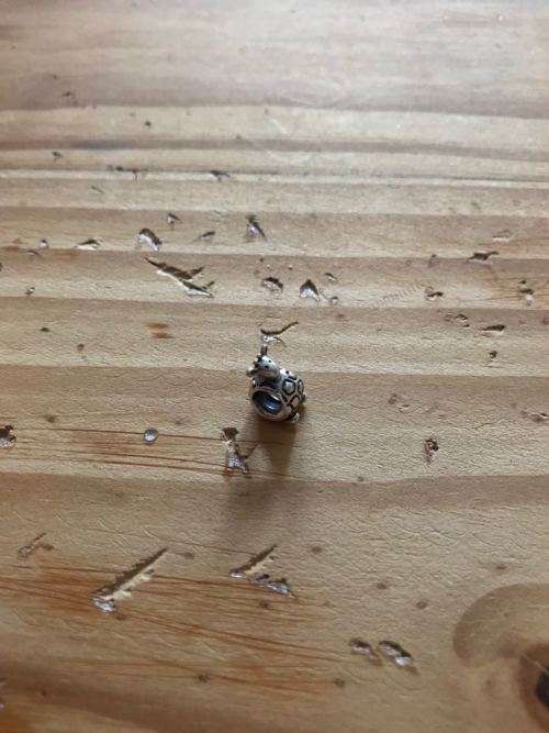 Silver giraffe pandora charm